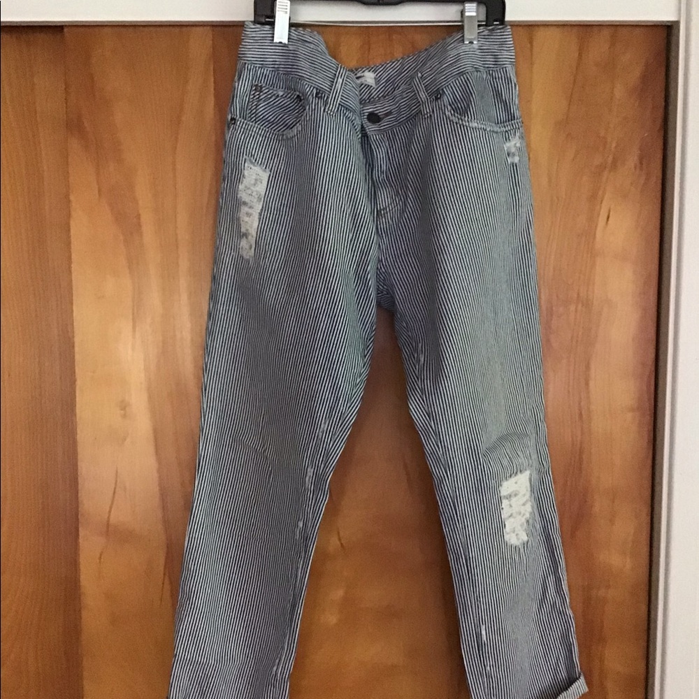 Free People Railroad Stripe Jean